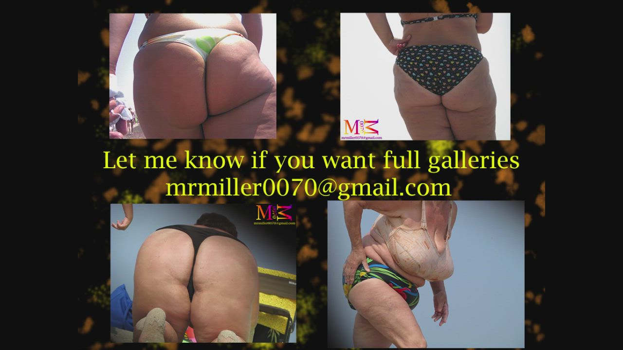 BBW Big Ass Big Tits Bikini Chubby Granny MILF Mature Pawg SSBBW gif
