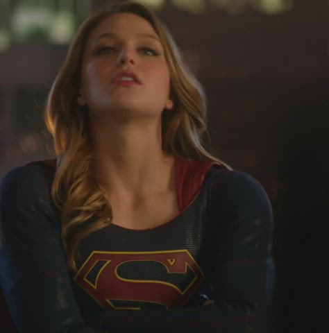 I am a gangster and robbed a bank. You (super girl) catche me on the top of a building