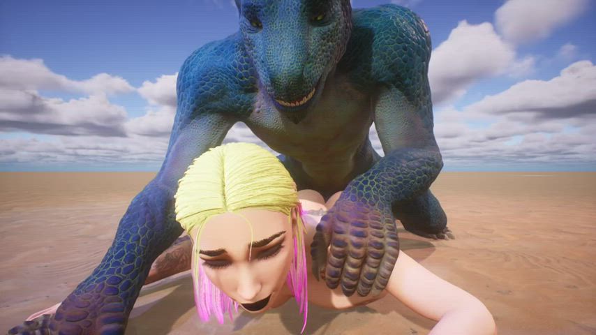 Animation Rule34 Hentai 3D Monster Cock Breeding Doggystyle Creampie gif