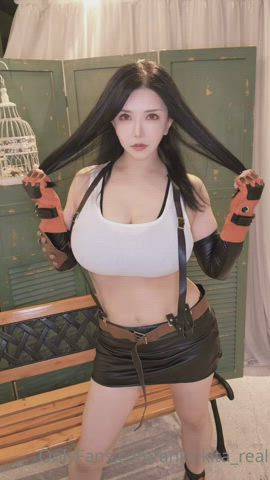 anri okita asian big ass big tits boobs cosplay japanese onlyfans tifa lockhart gif