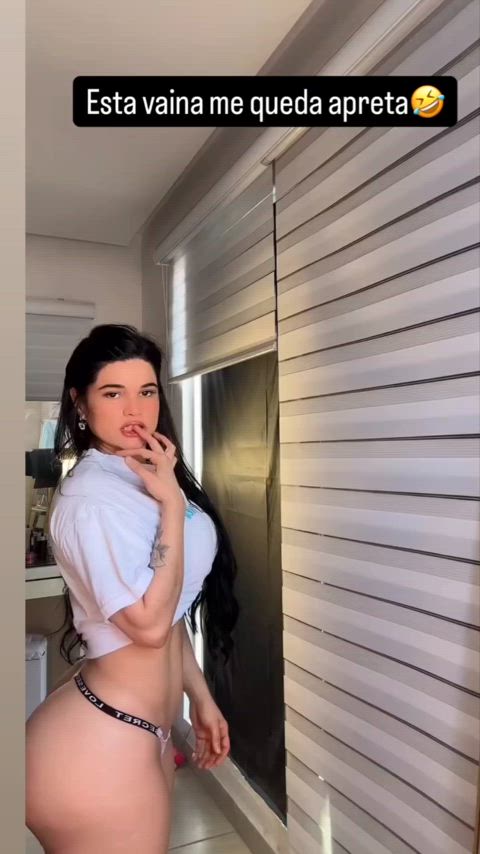 ass big ass latina thong gif
