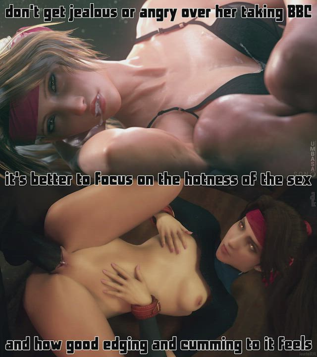 3D Animation BBC Caption Interracial Split Screen Porn gif