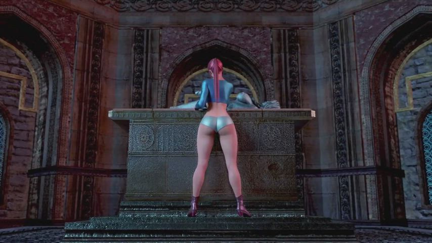 3D Anime Big Dick Blowjob Cartoon Cock Worship Futanari Monster Cock Sucking Worship