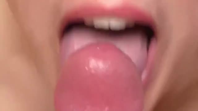 Close-up blowjob