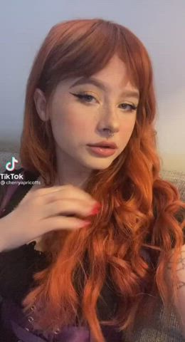 New challenge: redhead cutie with huge tits