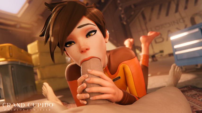 3d animation bwc blowjob eye contact feet overwatch pov gif