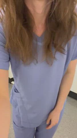 Bathroom Brunette Hospital Medical Medical Fetish Nurse OnlyFans Pornstar Public