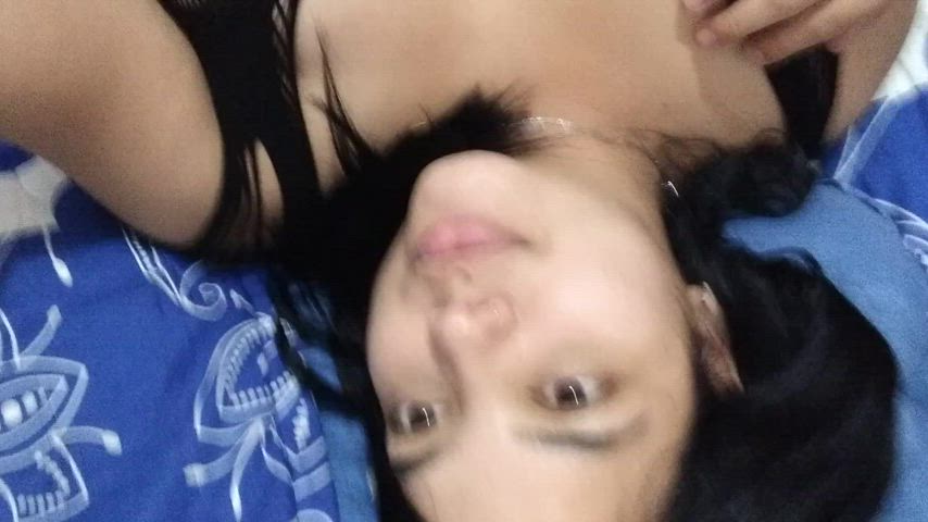 big tits boobs brunette cute latina natural tits solo tits gif