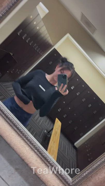 Thankfully no one walked into the gym locker room!