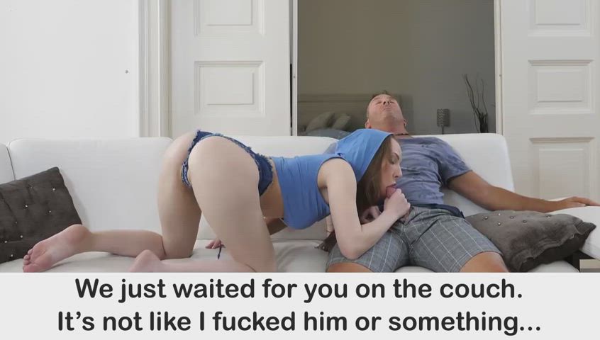 Just waited on the couch