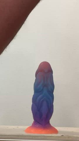 aninterestingguy riding my huge new dildo