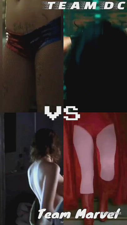 Elizabeth Olsen Margot Robbie Scarlett Johansson gif