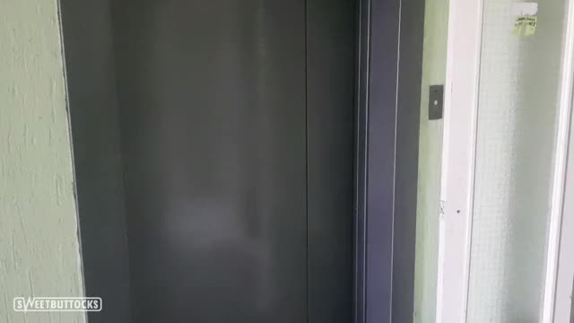 Caught in an elevator without panties