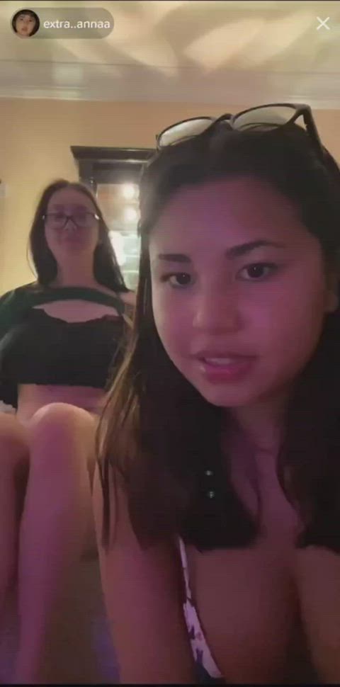 accidental big tits nipslip gif