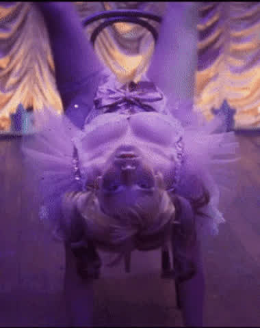 Blonde Celebrity Dancing Pussy Spread Spread Spreading Tits gif