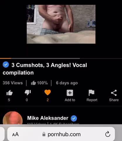 Cum shot with sound up! Want more?