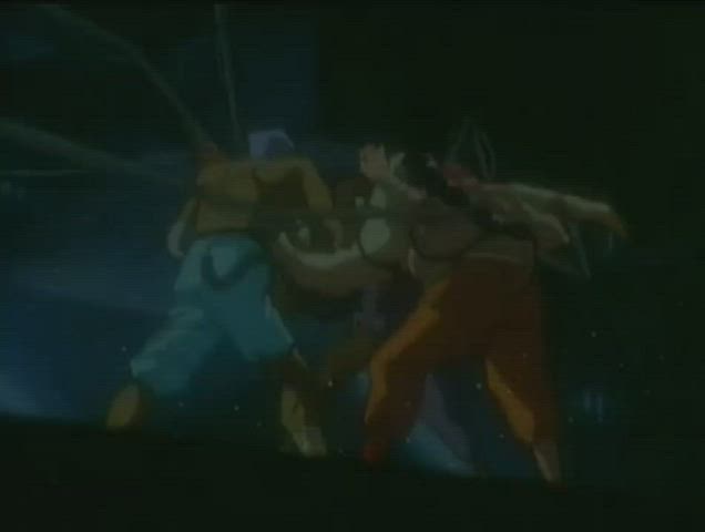 Short haired soldier getting gangbanged by big dick demon beasts gets crazy suprise!