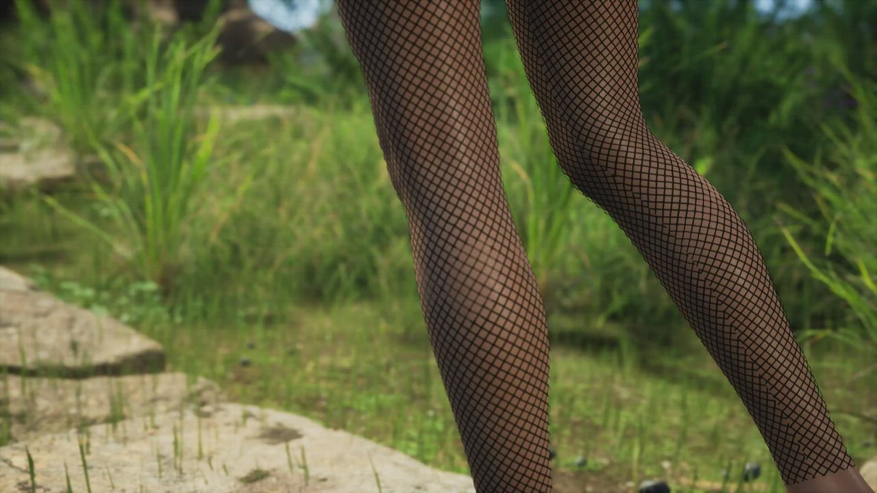 Japanese Public Stockings gif