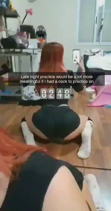 Needs a cock to practice on