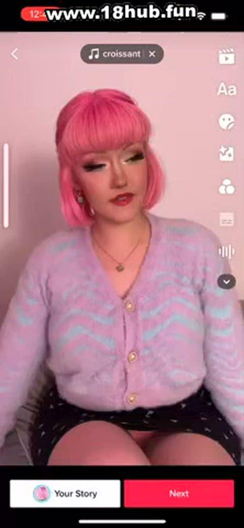 amateur big ass boobs camgirl cute naked sex tiktok gif