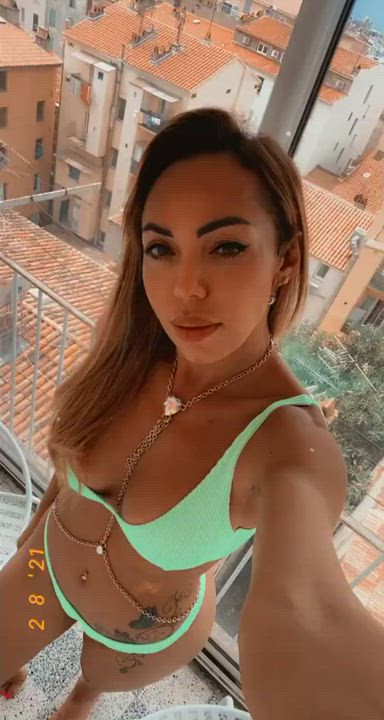 Bikini Cleavage Close Up Clothed Cute Pretty Selfie Trans gif