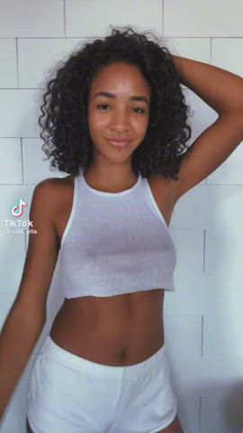braless busty ebony gif