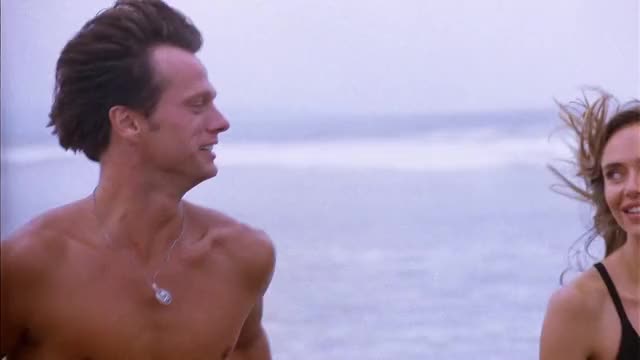 Vanessa Angel - Baywatch (S2E10, 1991) - musical montage pt 2, frolicking on beach
