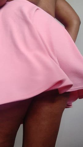 ass chubby clothed ebony panties skirt submissive thick gif