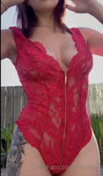 Big Tits Lingerie Pretty Topless gif