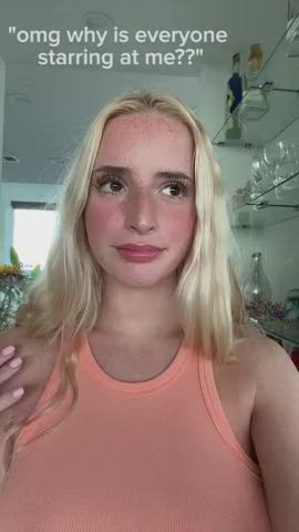 I'm busty &amp; bouncy &amp; blonde!