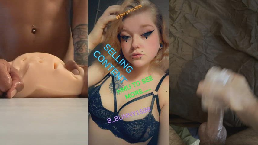 bbc bwc babe babecock big tits cum compilation gooning goth huge load tattooed tits