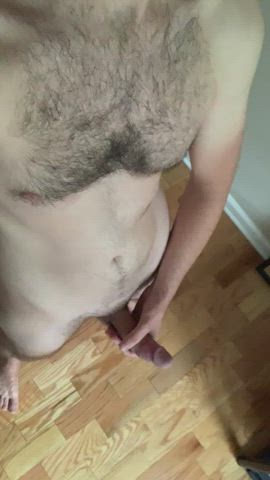 I was so horny earlier I had to strip down and start stroking myself