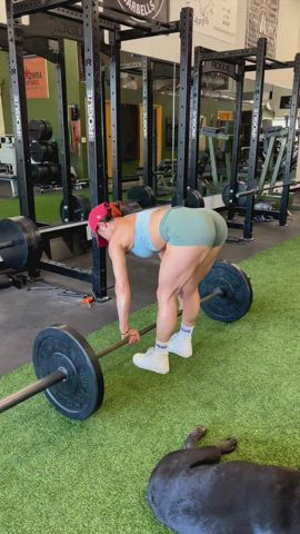 Fitness Gym Legs Muscles Muscular Girl Workout gif