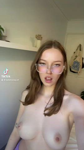 Big Tits Tits OnlyFans TikTok Bouncing Tits Blonde Porn GIF by honeybellbabe