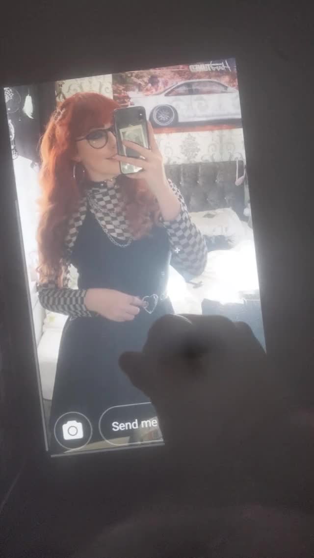 Cumming to my hot goth friend