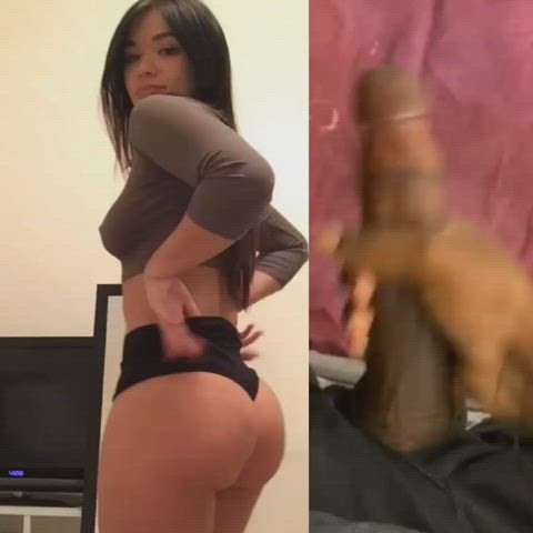 Asian girls shake their phat asses to make BBCs cum
