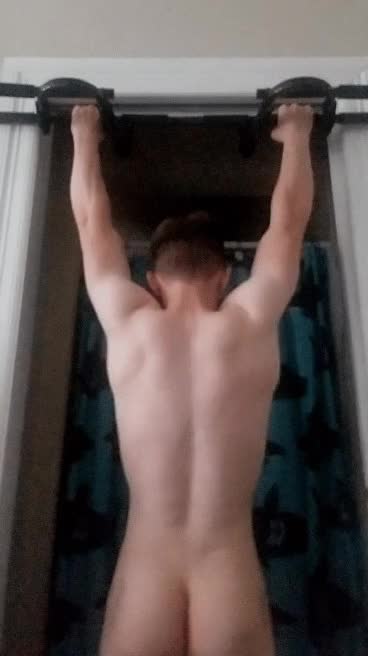 The best part of working out from home is not having to get dressed