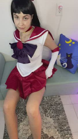 naughty Sailor Mars by teslaprincess69 🖤🌙❤️💜