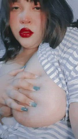 big tits blowjob cumshot gif