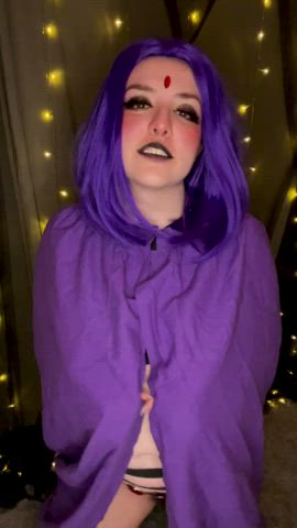 Boobs Chubby Cosplay Goth Raven gif