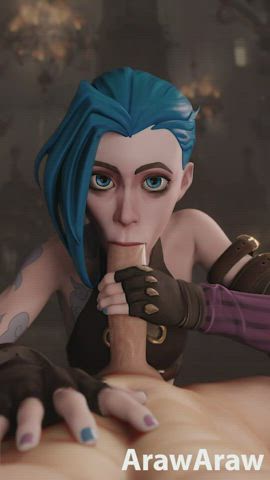 Jinx Blowjob (Arawaraw) [League of Legends]