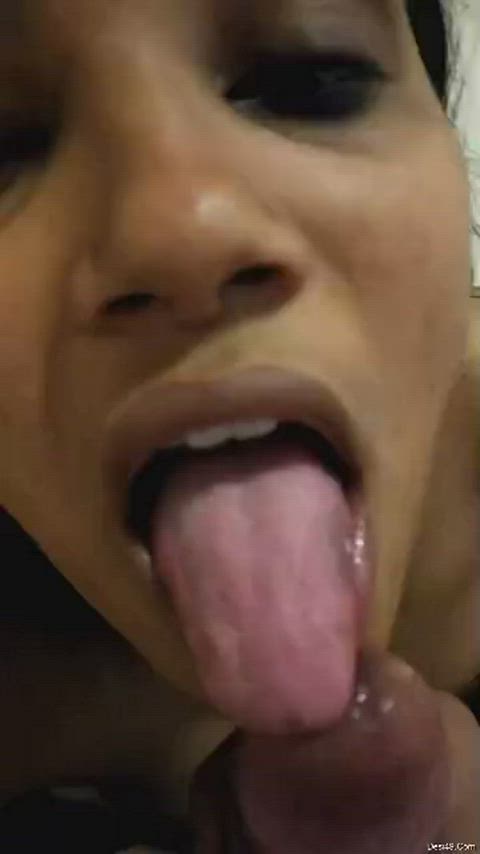 desi blowjob tongue fetish gif