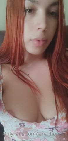 Big Dick Big Tits Cumshot Latina Masturbating OnlyFans Solo T-Girl Trans gif