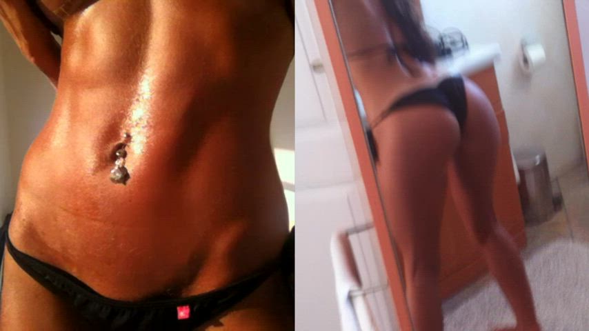 Black micro on super fit body