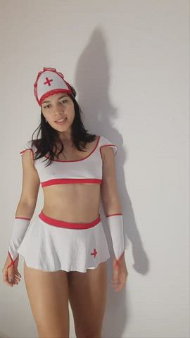 latina nurse small nipples gif