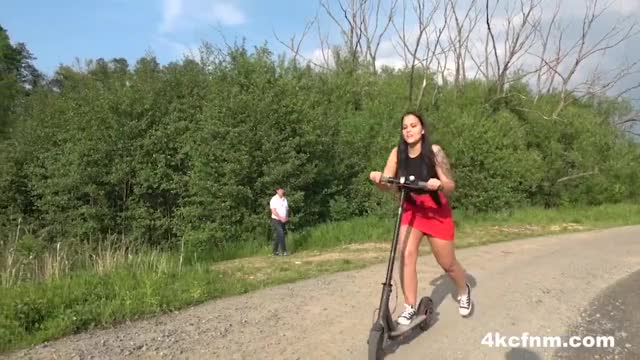 pervert grandpa wanked by teen outdoor