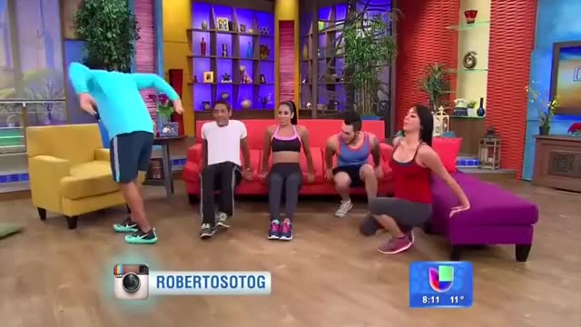Lovely Latina Ass on fitness show