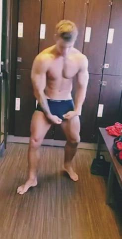 Balls Changing Room Cock Gym Locker Room Underwear Workout gif