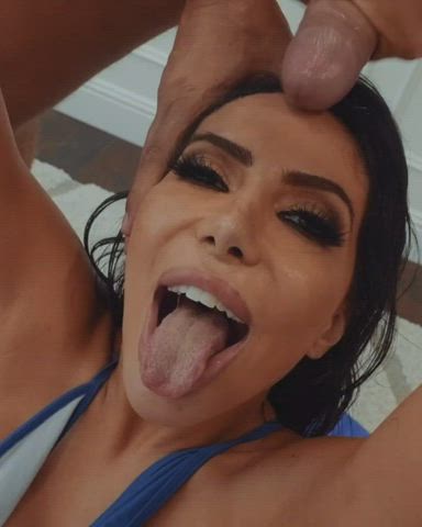 She loves cum. Thicker the better