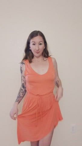Do you want to see what's under my skirt?